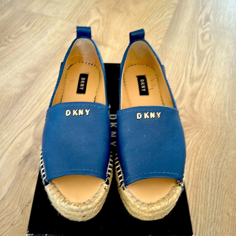 DKNY rich blue espadrilles